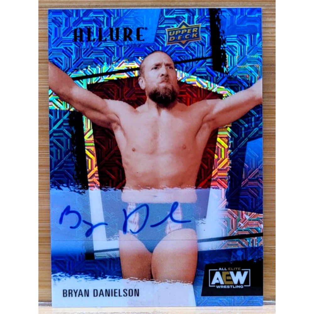 BRYAN DANIELSON BLUE LINE AUTO #D/35 2022‎ UPPER DECK ALLURE AEW